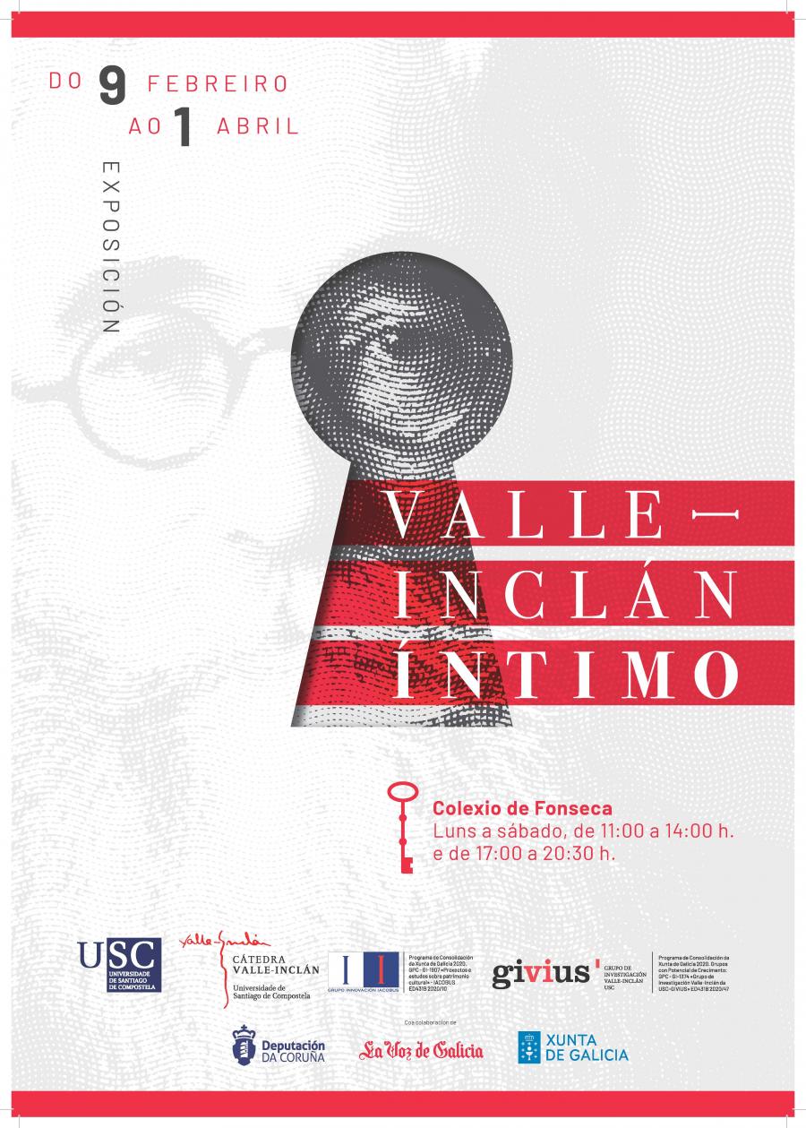 Cartel da exposición 'Valle-Inclán íntimo'