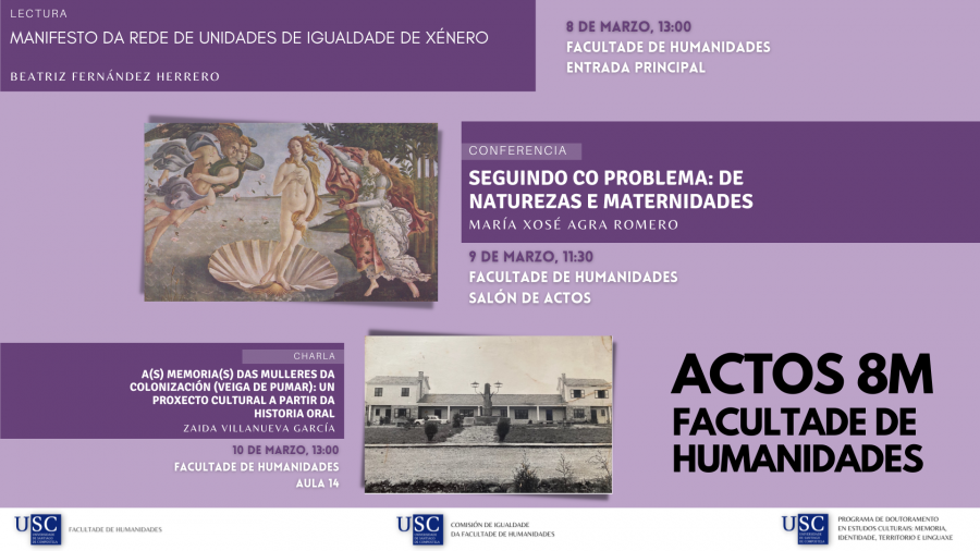 Actos 8M. Facultade de Humanidades