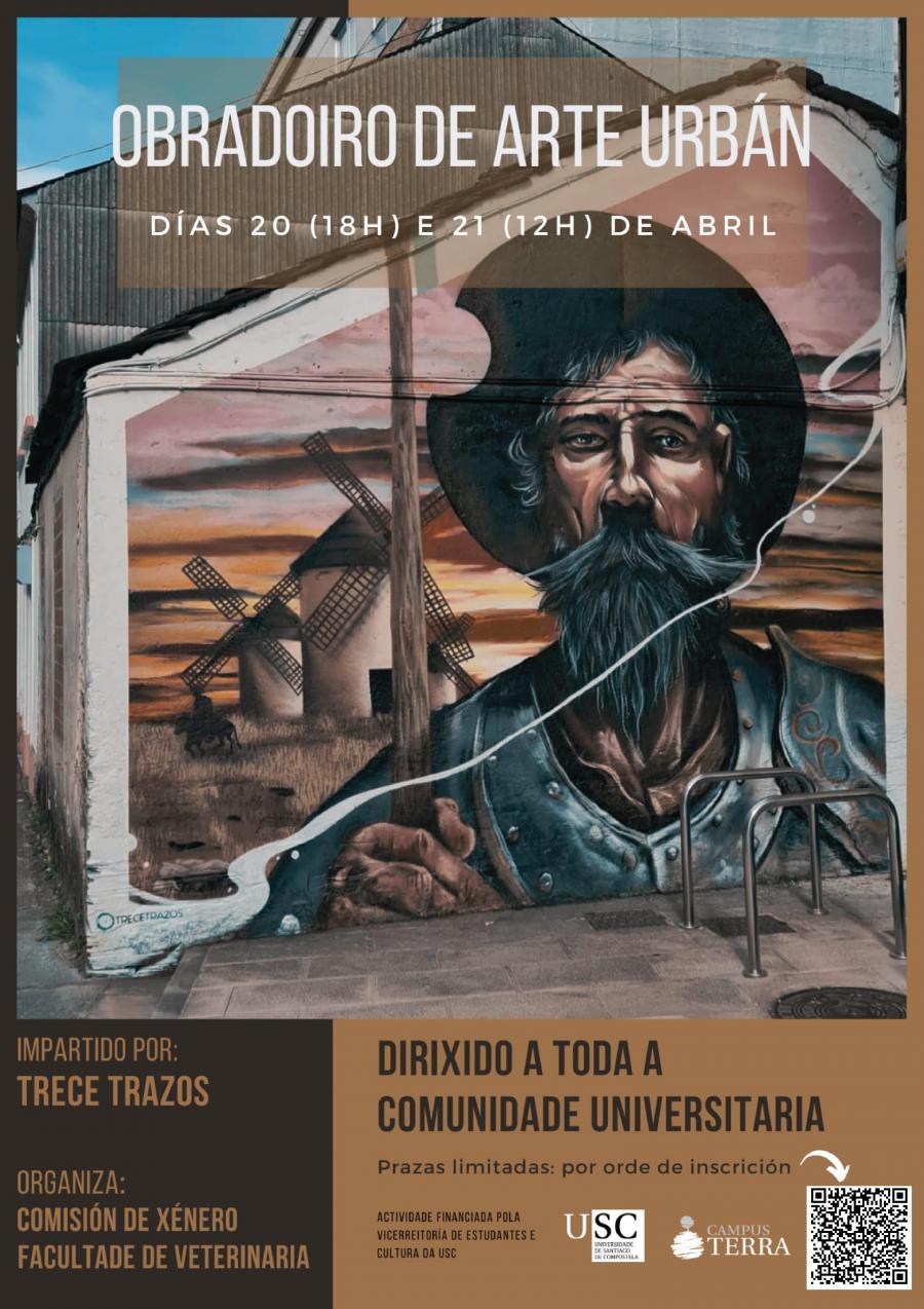 Cartaz do obradoiro de arte urbana