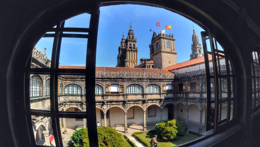 O acto desenvólvese no Colexio de Fonseca. FOTO: Santi Alvite