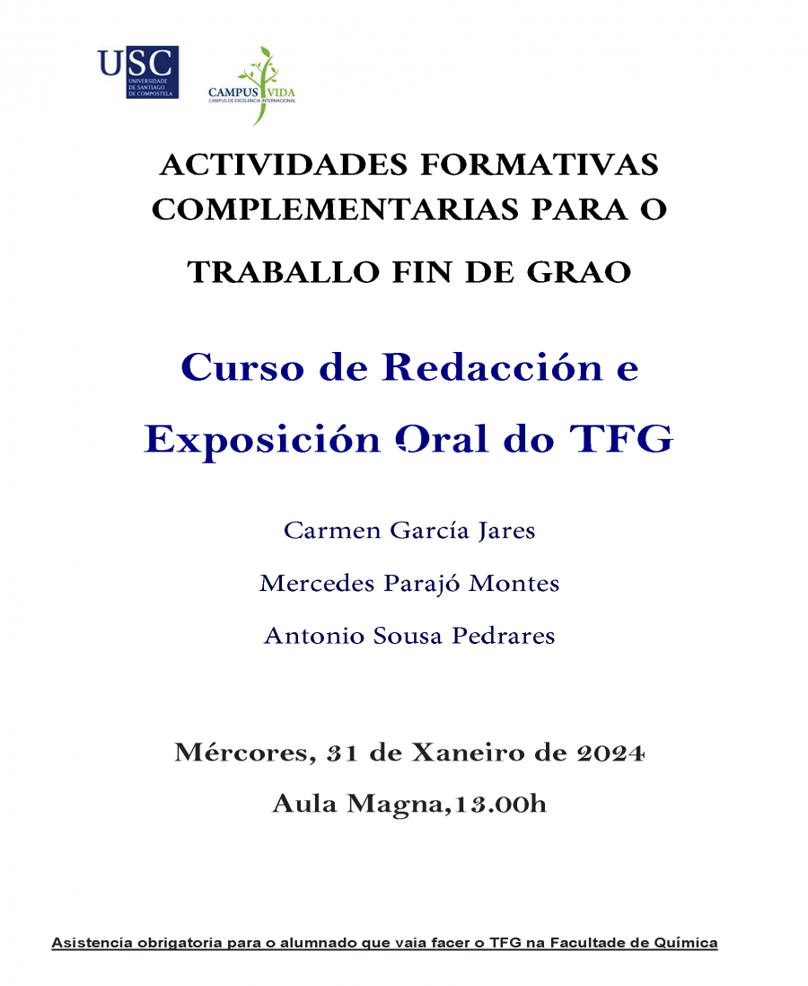 Curso de Redacción e Exposición oral do TFG