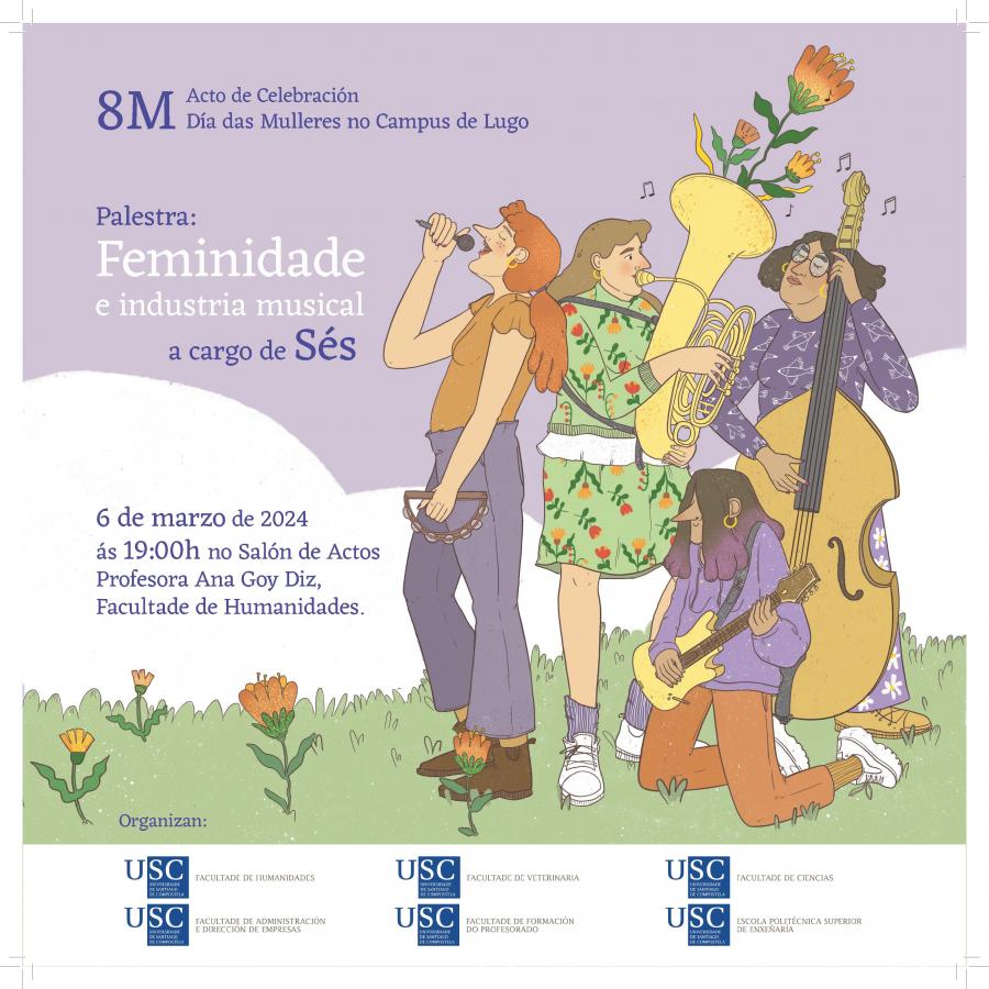 Conferencia "Feminidad e industria musical", 6 de marzo, Salón de Actos, Facultad de Humanidades