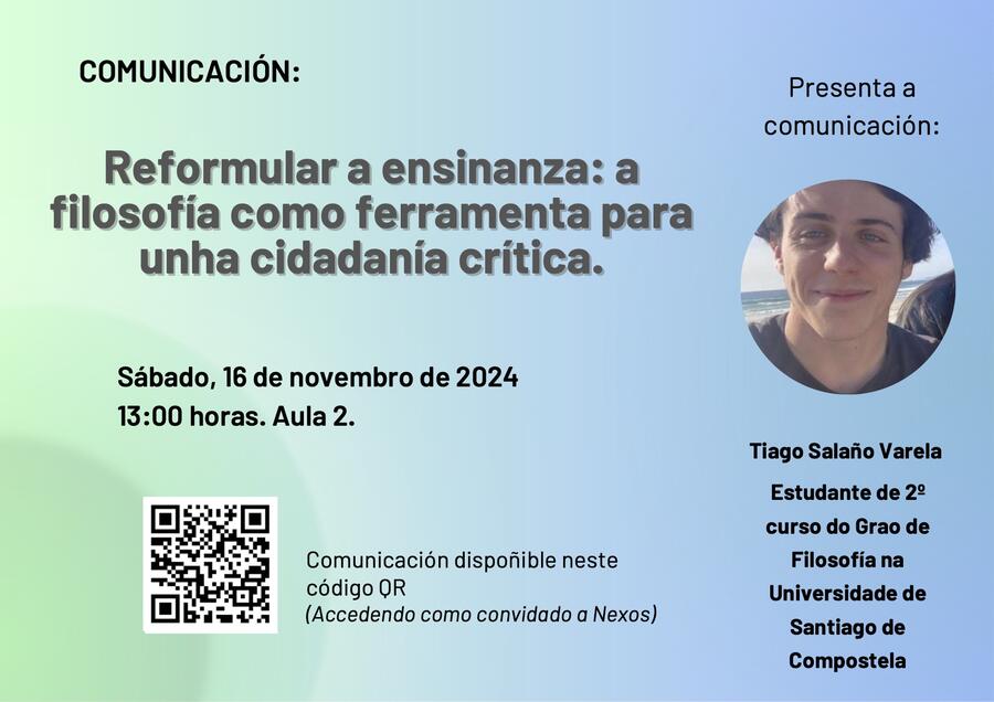 Cartaz da comunicación de Tiago Salaño Varela