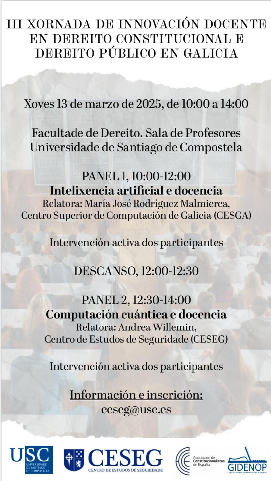 Cartel da xornada