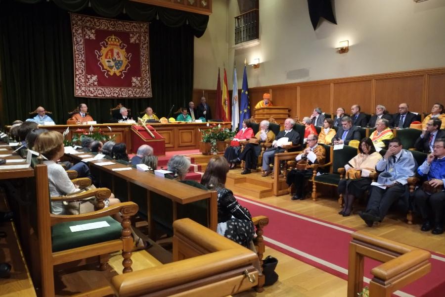 Salón nobre durante o acto