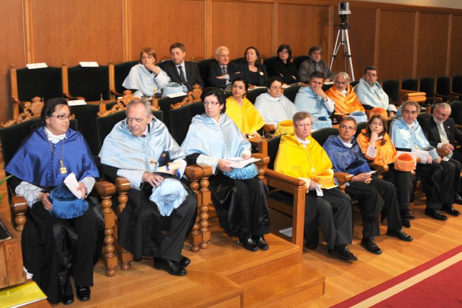 Homenaxeado e asistentes ao acto