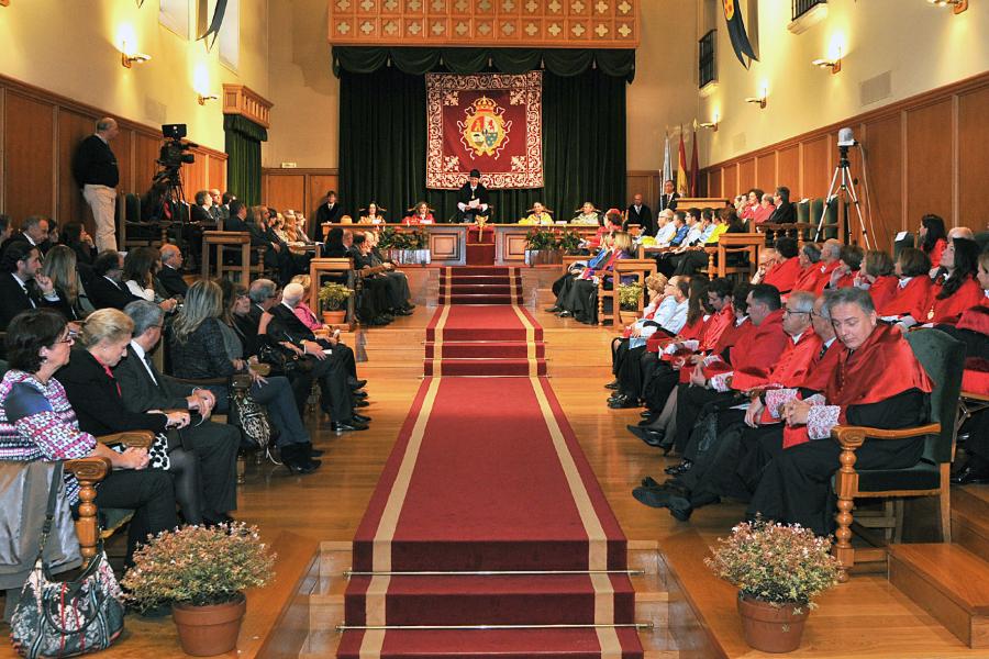 Salón nobre durante o acto
