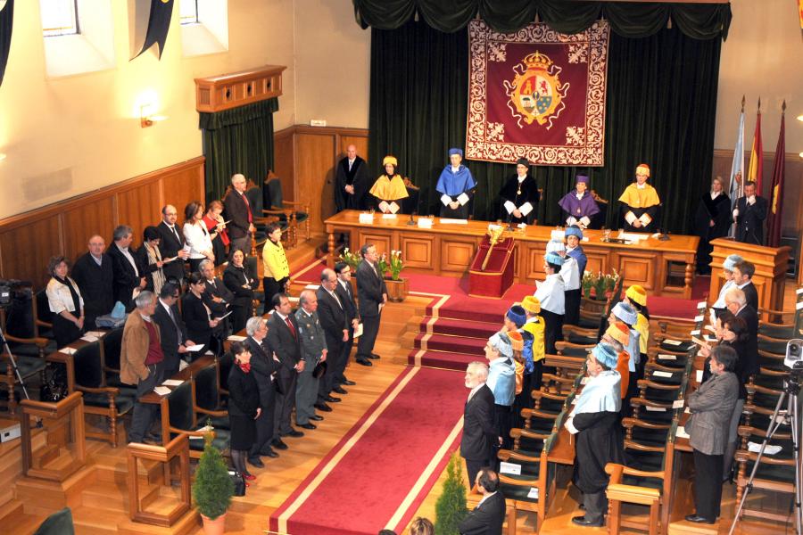 Salón nobre durante o acto