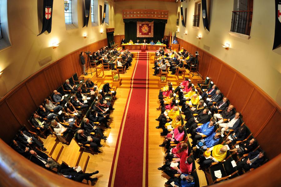 Salón nobre durante o acto