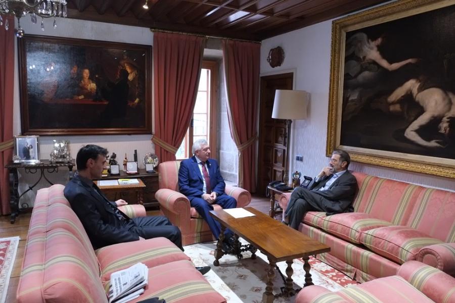 Recepción a Serge Haroche na Reitoría
