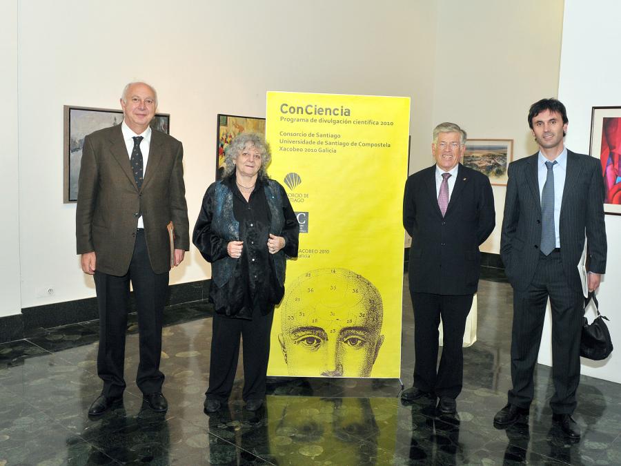 Momento previo á conferencia de Ada E. Yonath