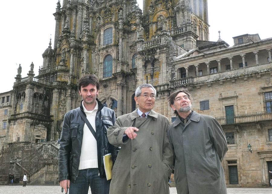 Jorge Mira, Ei-ichi Negishi e Ricardo Riguera