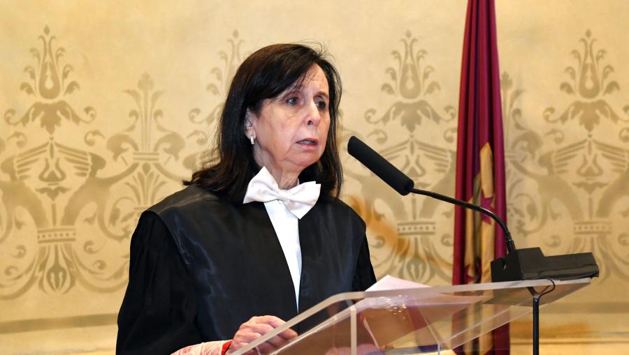 Momento do discurso de María Emilia Casas Baamonde