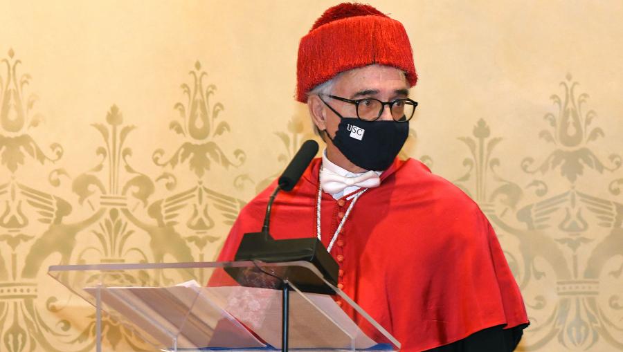 Momento da Laudatio de Javier Gárate Castro