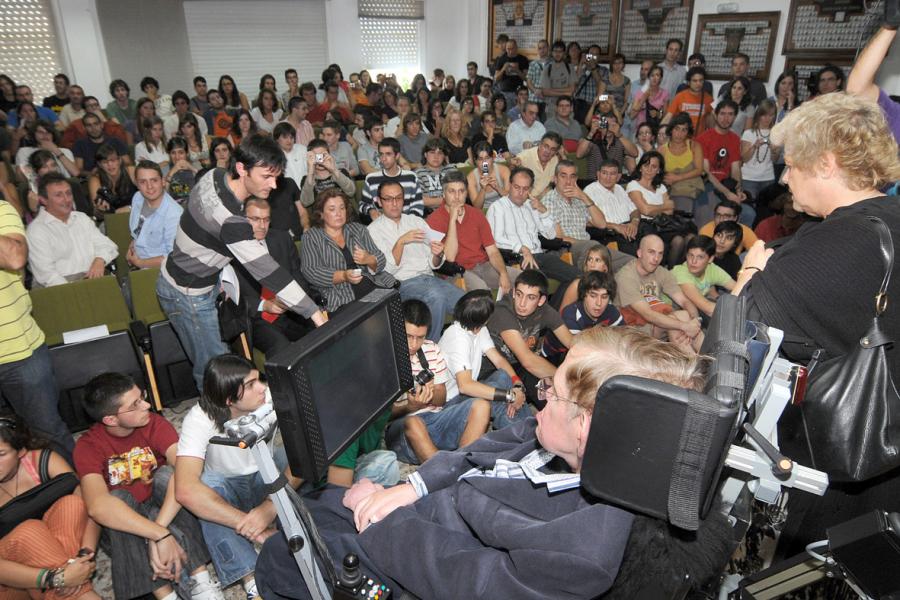 Encontro con Stephen Hawking na Facultade de Física