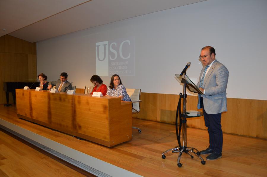 Antonio López, na súa intervención no acto celebrado na Casa do Saber