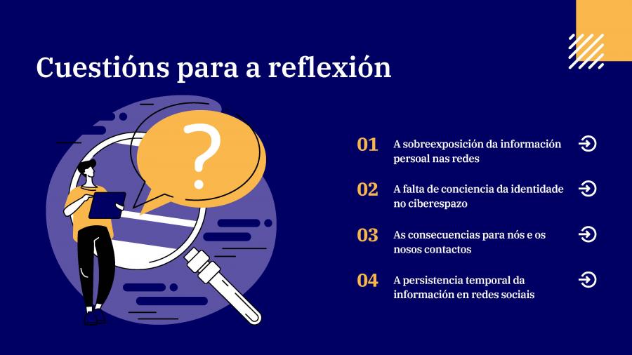 Reflexiona sobre a túa actitude con respecto ás redes