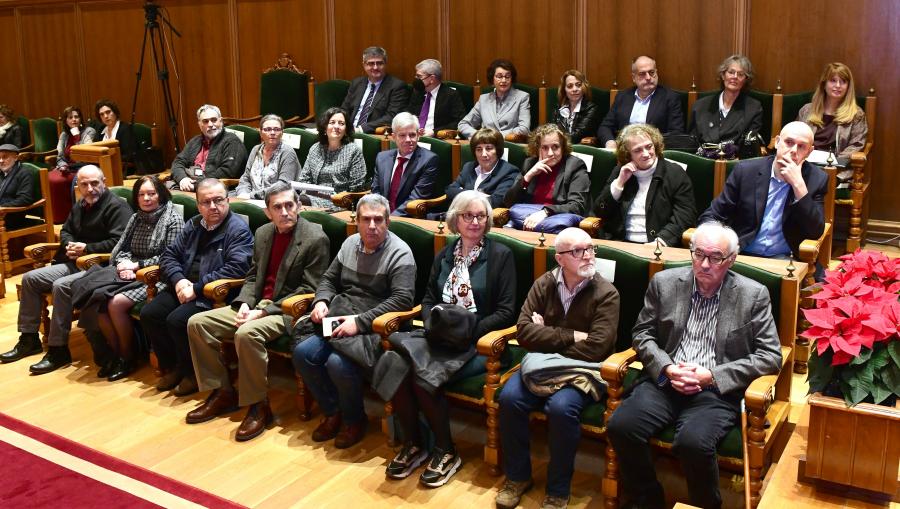 O acto desenvolveuse no Salón Nobre do Colexio de Fonseca. FOTO: Santi Alvite