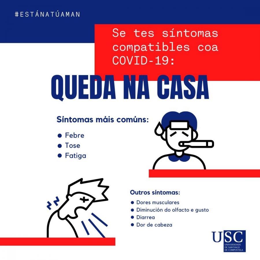 Cartel "Queda na casa"