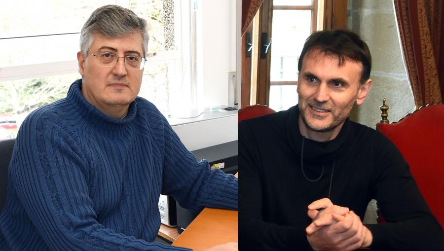 Alberto Pérez (esquerda) e Jorge Mira (dereita) son dous dos asinantes do artigo. FOTO: Santi Alvite