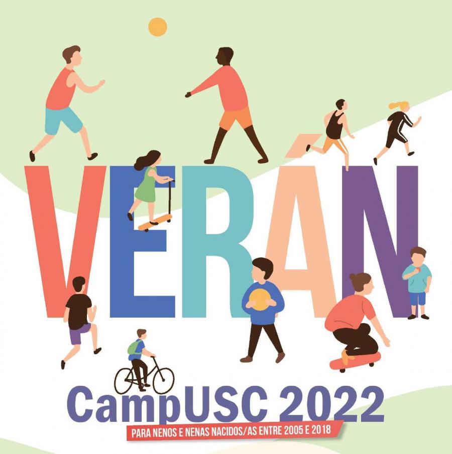 Imaxe gráfica de Verán CampUSC 2022