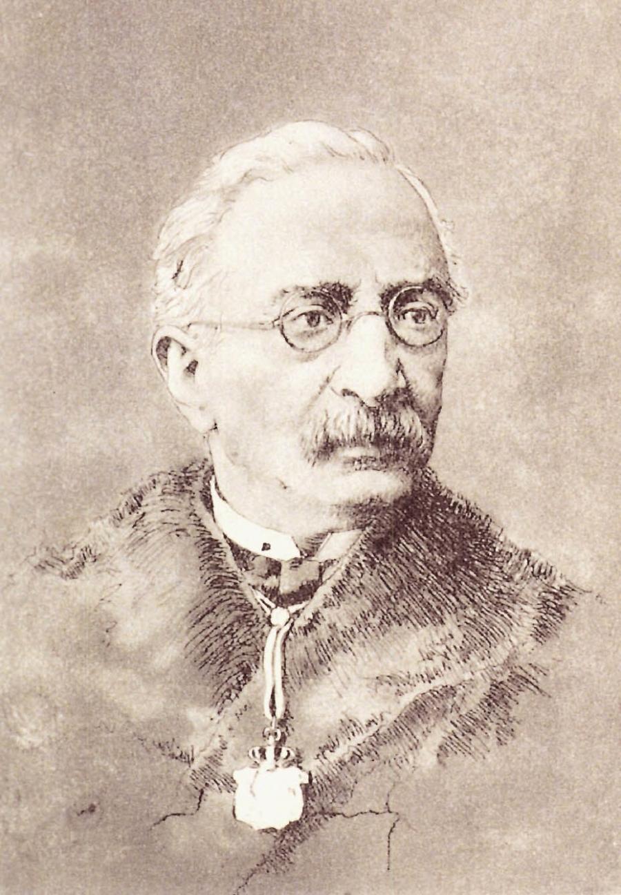 Retrato do profesor Colmeiro realizado por Manuel Mampaso 