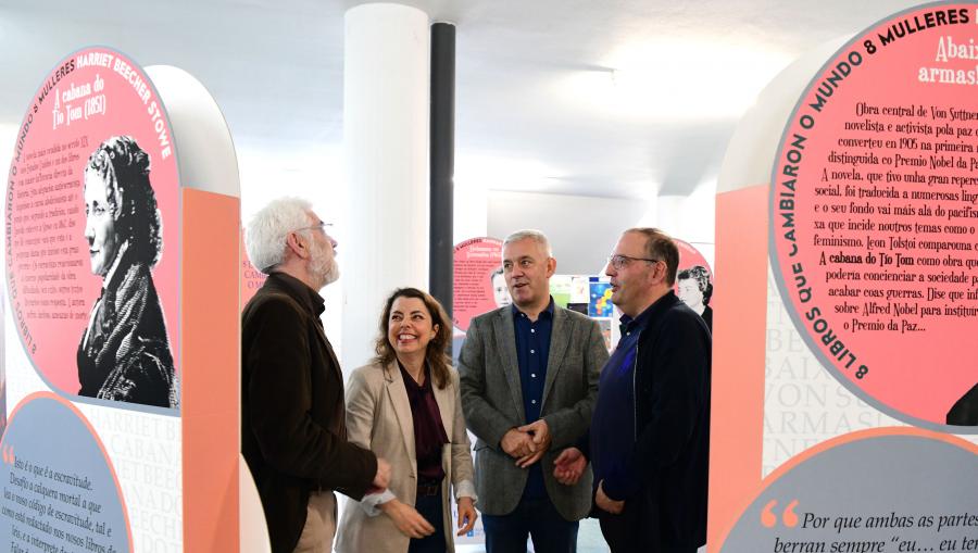 Elias Feijó, esquerda, Mabela Casal, Valentín García e Gumersindo Feijoo. FOTO: Santi Alvite