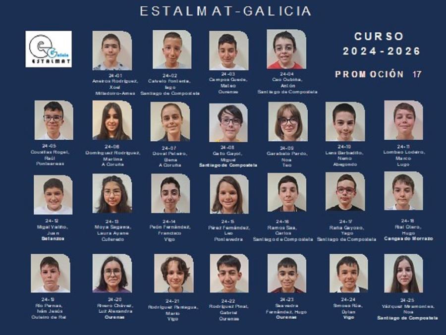 Orla da 17ª promoción de Estalmat
