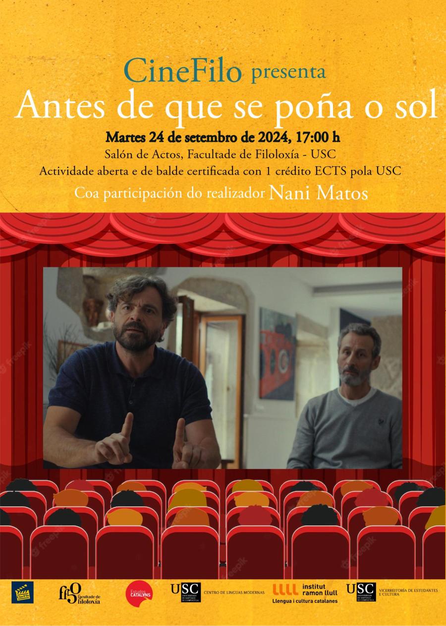 Cartel sobre a curtametraxe 'Antes de que se poña o sol'