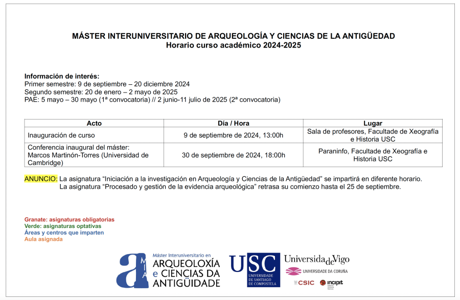 Presentación horarios 24-25