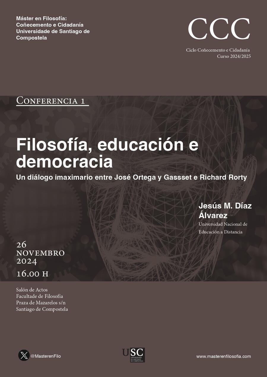 Cartel da conferencia de Jesús M. Díaz