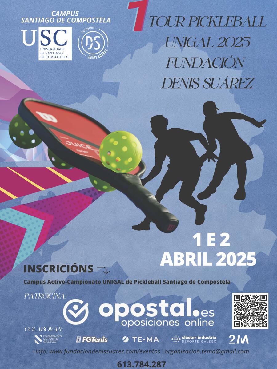 Cartel do I Torneo de Pickleball para Comunidade Universitaria