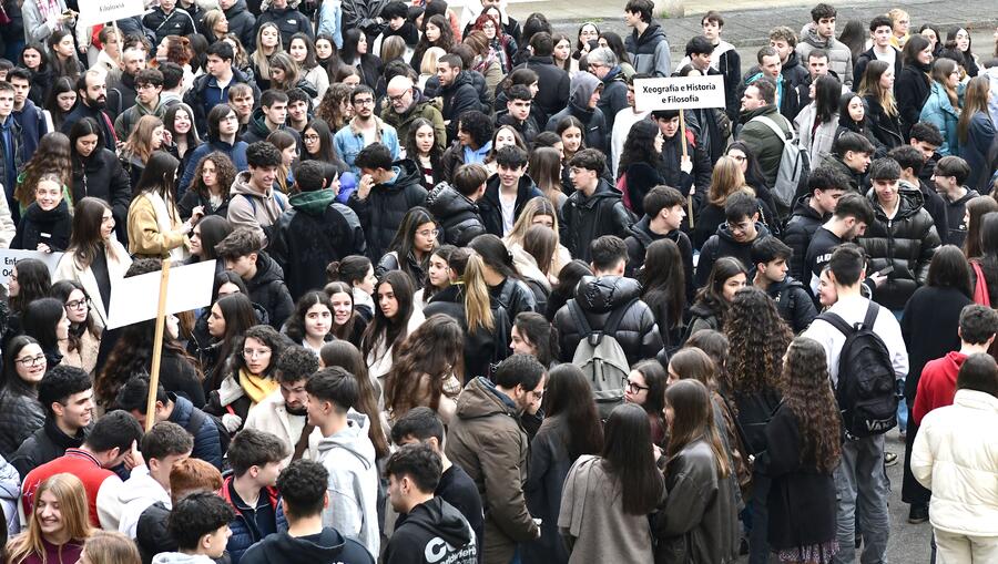 Ao longo desta semana visitarán a USC máis de 5.000 estudantes preuniversitarios. Foto: Santi Alvite