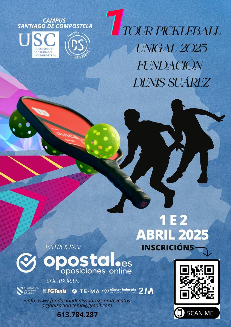 Cartel do I Torneo de Pickleball para Comunidade Universitaria