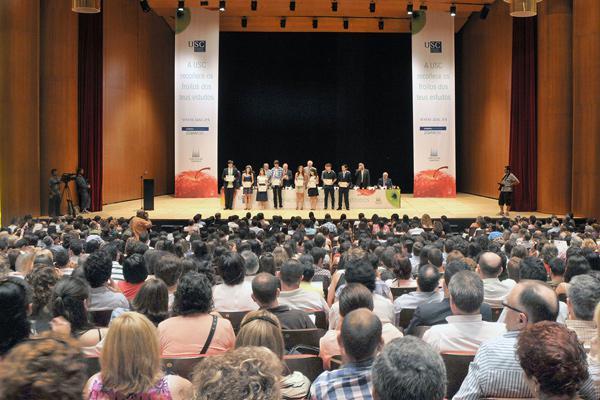 A USC recoñece o esforzo dos mellores estudantes de ensino medio de Galicia na selectividade deste ano