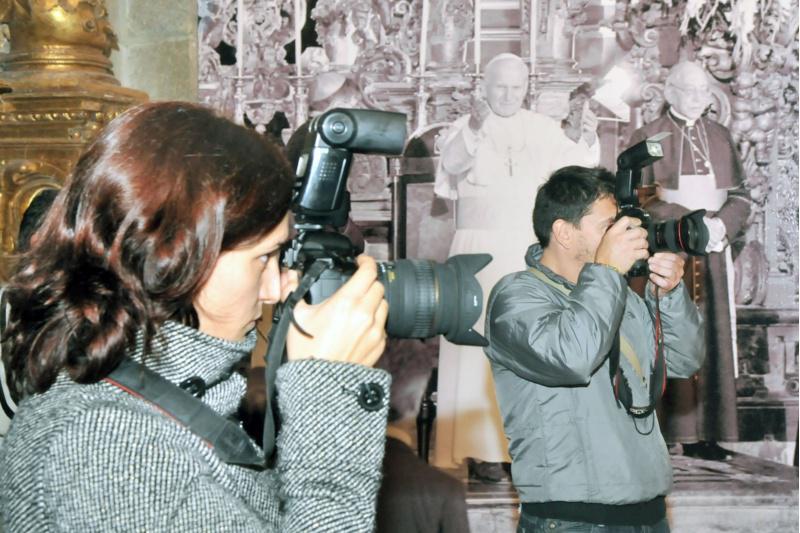 A Igrexa da Universidade mostra na exposición ‘Sucesores de Pedro en Galicia’ as visitas papais a Compostela
