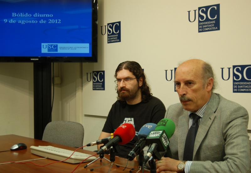 O Observatorio Astronómico da USC consigue describir a traxectoria do bólido avistado en Galicia en agosto