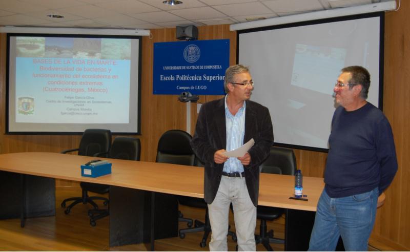 Unha conferencia na EPS de Lugo mostra as posibilidades de formación de vida en condicións similares ás do planeta Marte