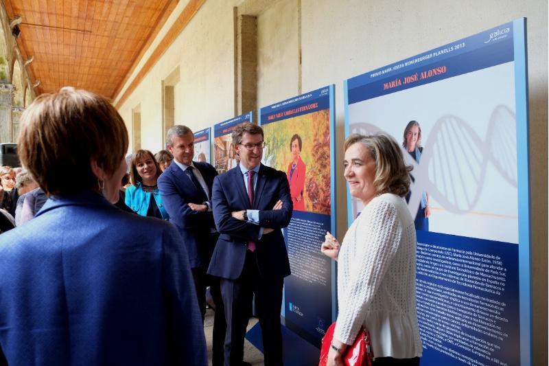Clausurouse en Fonseca a exposición dos Premios María Josefa Wonenburger Planells