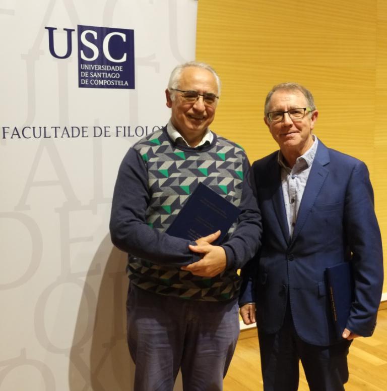Filoloxía homenaxeou os profesores Francisco Fernández Rei e Manuel González González