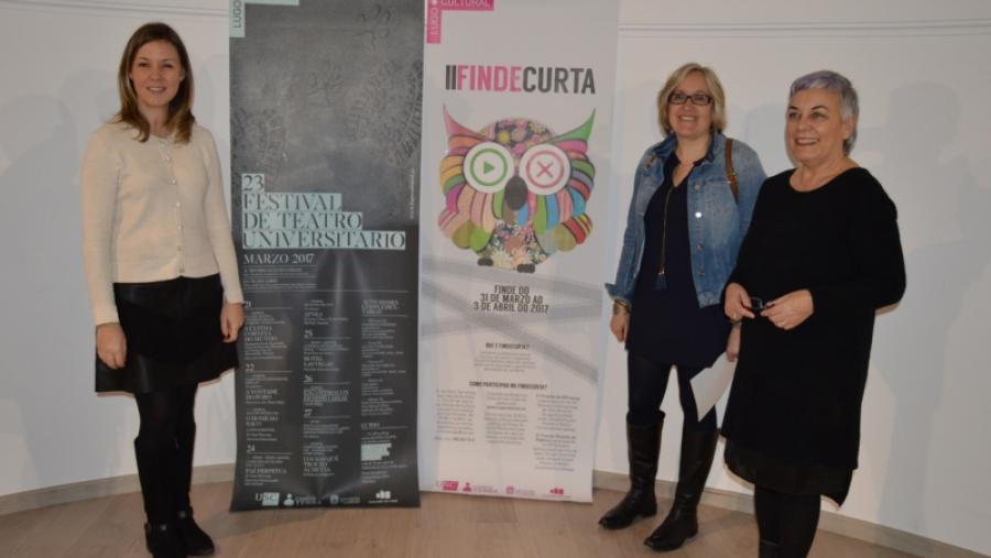 El festival de teatro y el certamen audiovisual 'Fin de curta', nuevas citas de la agenda cultural universitaria del mes de marzo en Lugo El festival de teatro y el certamen audiovisual 'Fin de curta', nuevas citas de la agenda cultural universitaria del mes de marzo en Lugo