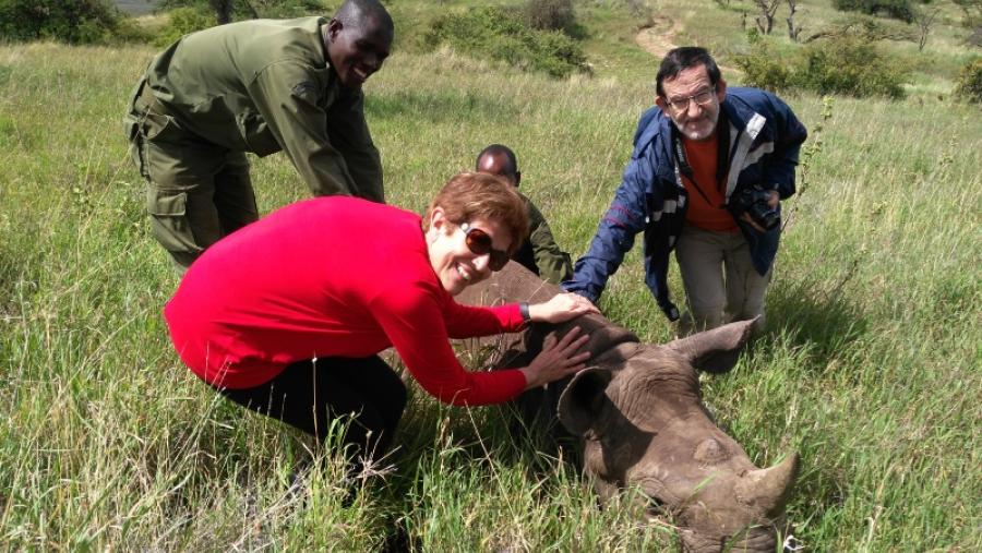 El grupo Invesaga del Campus Terra de la USC colabora con el Servicio de Fauna de Kenia en la identificación de infecciones parasitarias de elefantes y rinocerontes