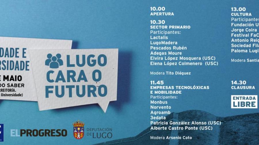 A Casa do saber acolle o martes 7 de maio a xornada ‘Lugo cara o futuro. Sociedade e Universidade’ oganizada pola USC e El Progreso