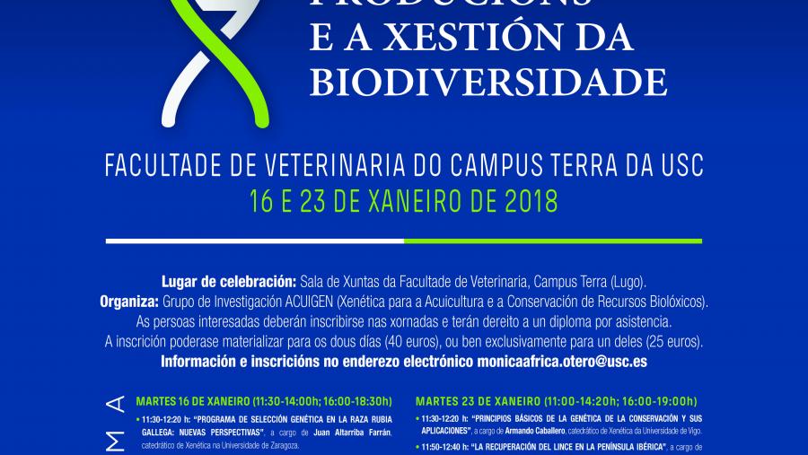Abierto el plazo de inscripción para las jornadas “Genómica para la mejora de las producciones y la gestión de la biodiversidad” Abierto el plazo de inscripción para las jornadas “Genómica para la mejora de las producciones y la gestión de la biodiversidad”