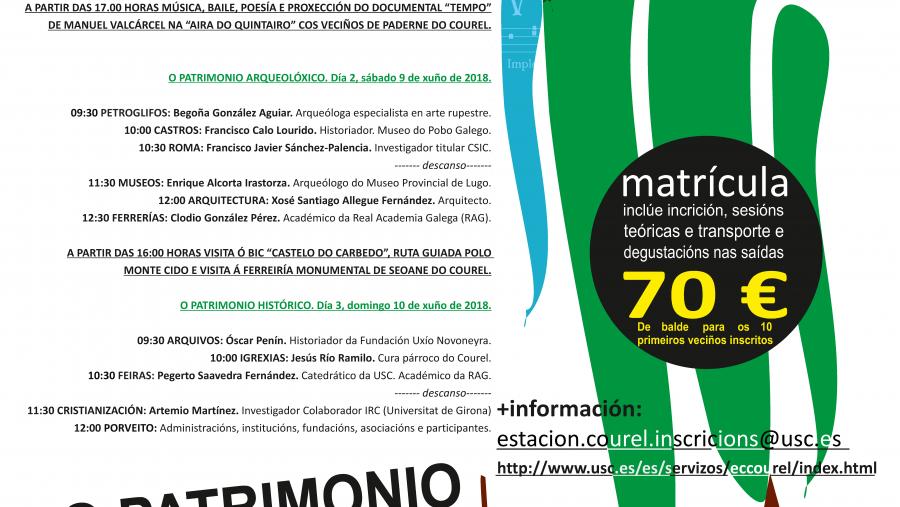 El Campus Terra de la USC impulsa un seminario que pone en valor el patrimonio inmaterial, arqueológico e histórico de O Courel El Campus Terra de la USC impulsa un seminario que pone en valor el patrimonio inmaterial, arqueológico e histórico de O Courel