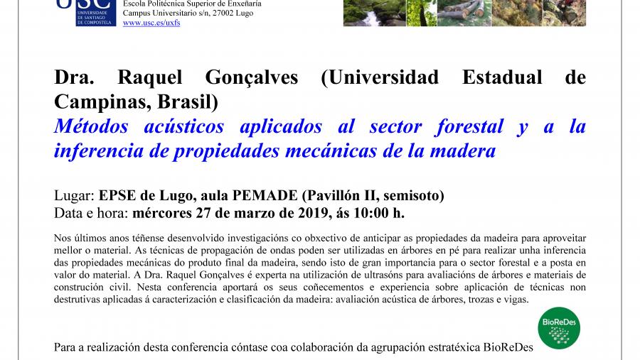 Métodos acústicos aplicados ao sector forestal, a debate na EPS de Enxeñaría
