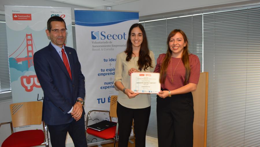 El proyecto ZebraNanoTox gana el premio de emprendimiento Santander YUZZ de Lugo El proyecto ZebraNanoTox gana el premio de emprendimiento Santander YUZZ de Lugo