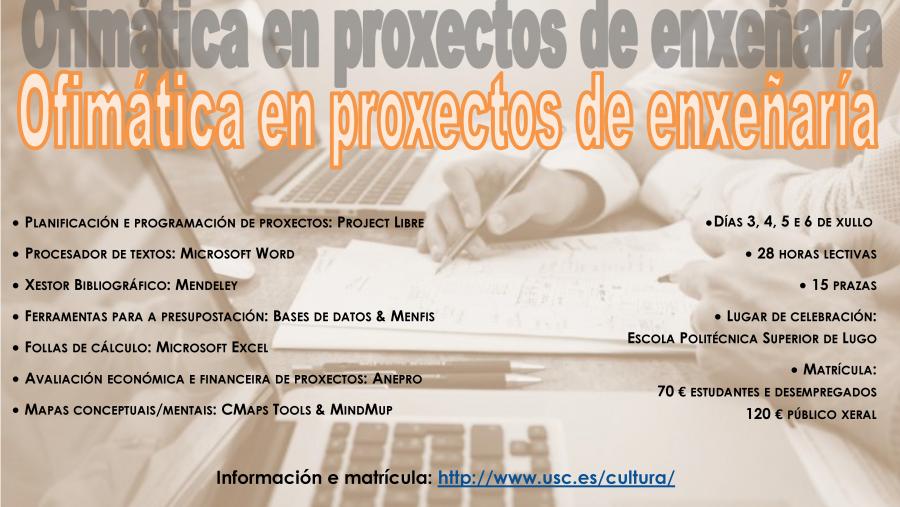 Un curso de verano tratará sobre ofimática en proyectos de ingeniería Un curso de verano tratará sobre ofimática en proyectos de ingeniería