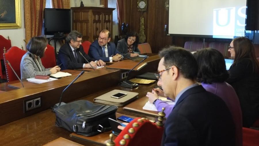 O reitor e o equipo de goberno do campus de Lugo reúnense co presidente da Comisión Asesora Externa do Campus Terra O reitor e o equipo de goberno do campus de Lugo reúnense co presidente da Comisión Asesora Externa do Campus Terra