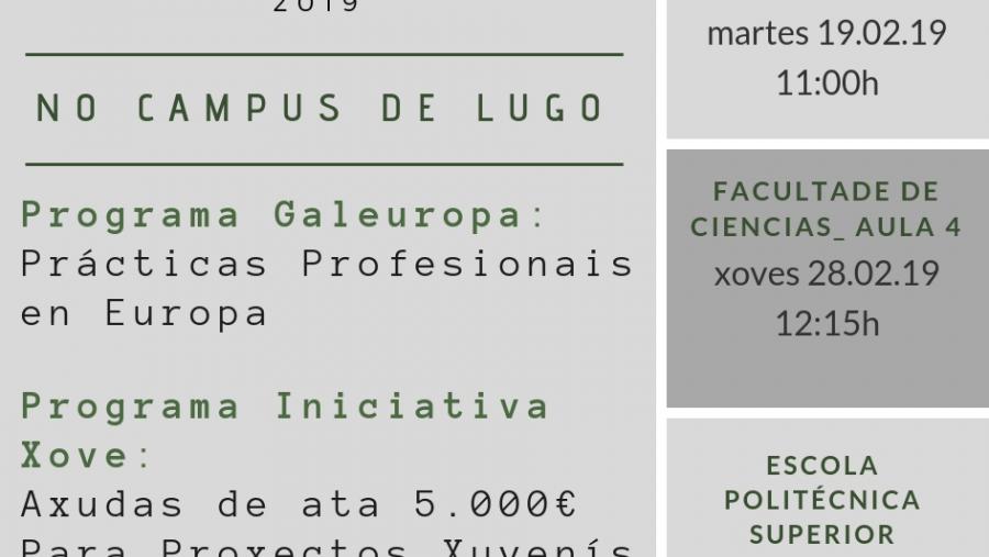O Campus Terra da USC acolle a presentación dos programas ‘Iniciativa Xove’ e ‘Galeuropa’